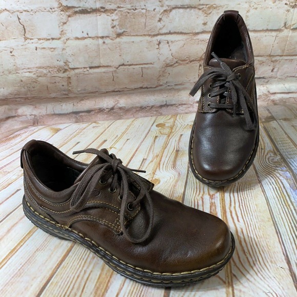 Børn Shoes - Born JEAN Leather Lace Up Oxford Shoes Flats EUC